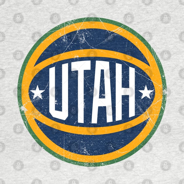 Utah Retro Ball - White by KFig21